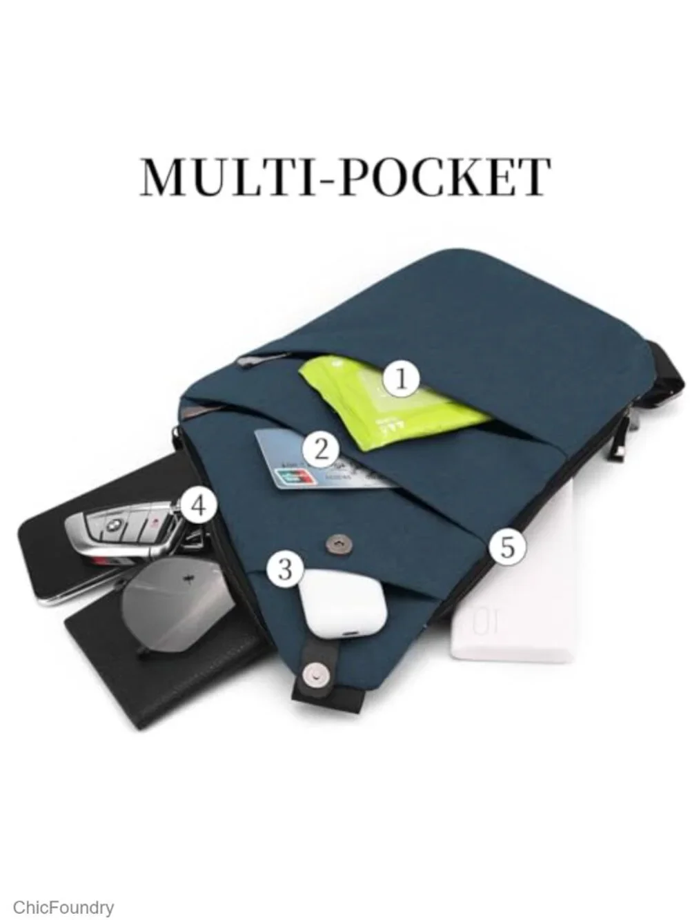 Anti Theft Sling Bag Women Men Travel Crossbody Chest Shoulder Bag Purse